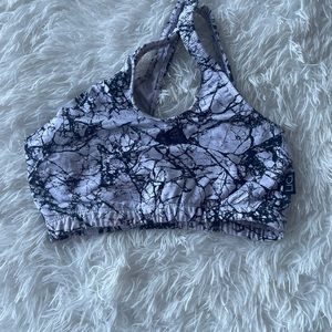 One shoulder sport bra